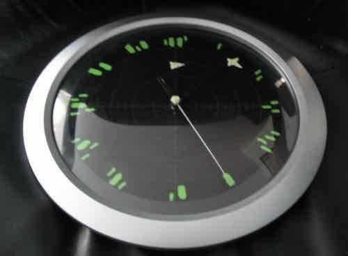 Aliens radar clock
