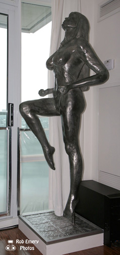 Female warrior statue