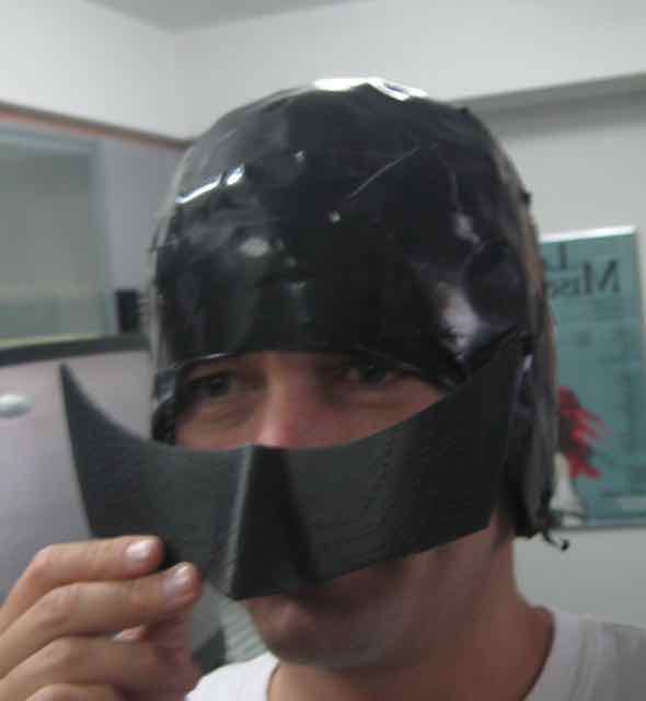 batman mask in progress