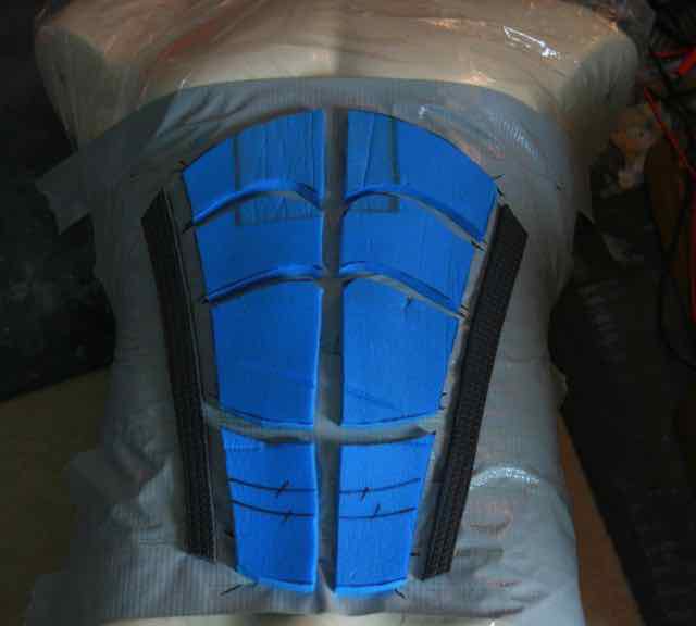 batman abdomen armor in progress
