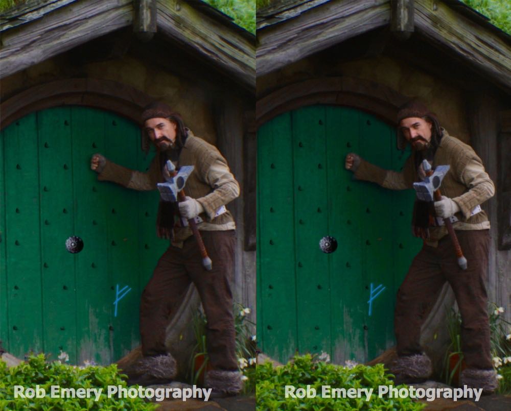 Bofur knocking at Bilbo's Door