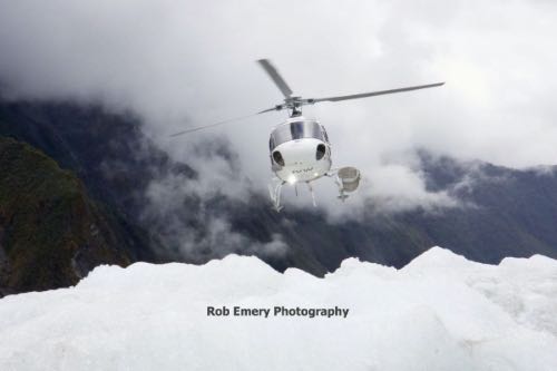 helicopter flight to franz joseph glacier